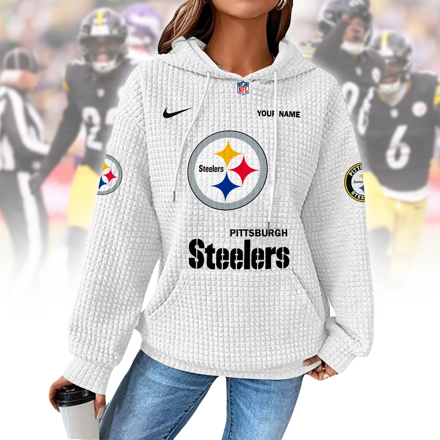 PIT x NFL Waffle Hoodie  0310 DatND DVT