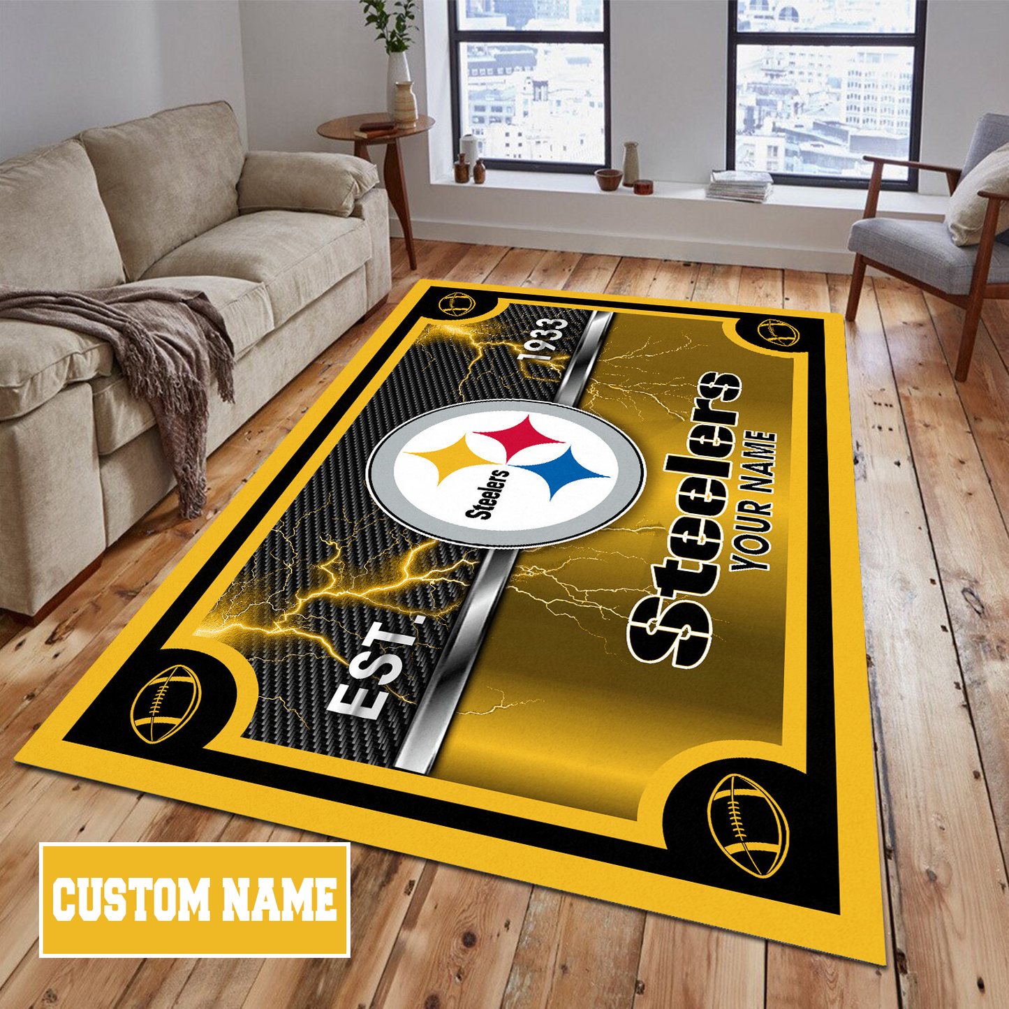 PIT x NFL Rug DATND TANTD