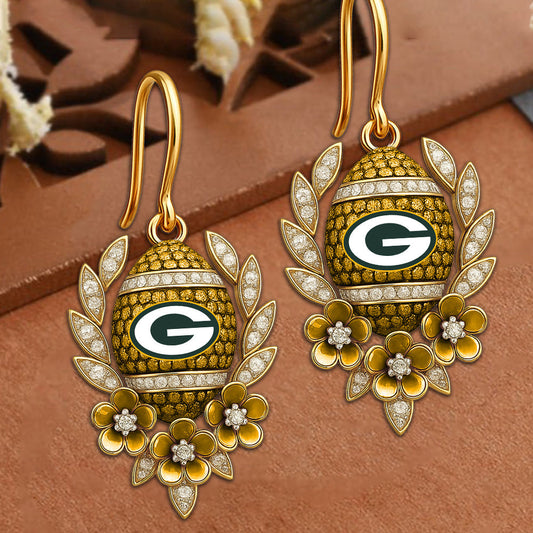 PREMIUM NFL X GB VINTAGE EARRING NDT NHM
