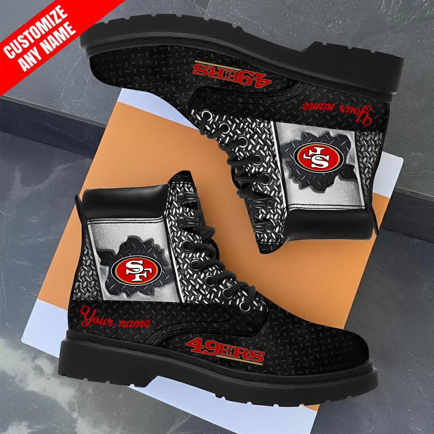 PREMIUM NFL X SF CUSTOME CLASSIC LEATHER BOOTS NDT NHM