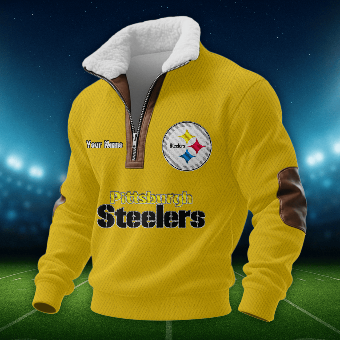 PS NFL Men Fur Collar Sweatshirt DDT CTND