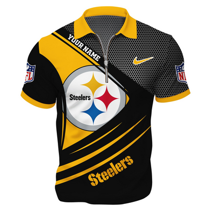 PS Premium NFL Game Day Polo With Zipper Shirt DDT NTL