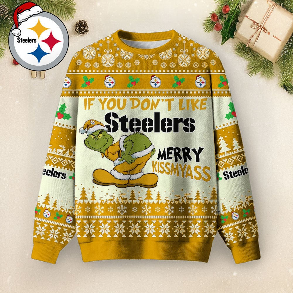 PS Premium NFL Merry Kissmyass Ugly Sweater DDT CTND