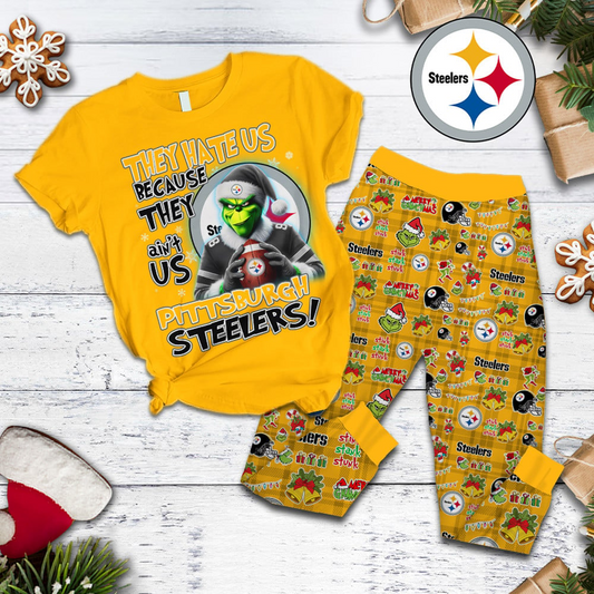 PS Premium NFL They Ain't Us Grinch Pajamas Set DDT CTND