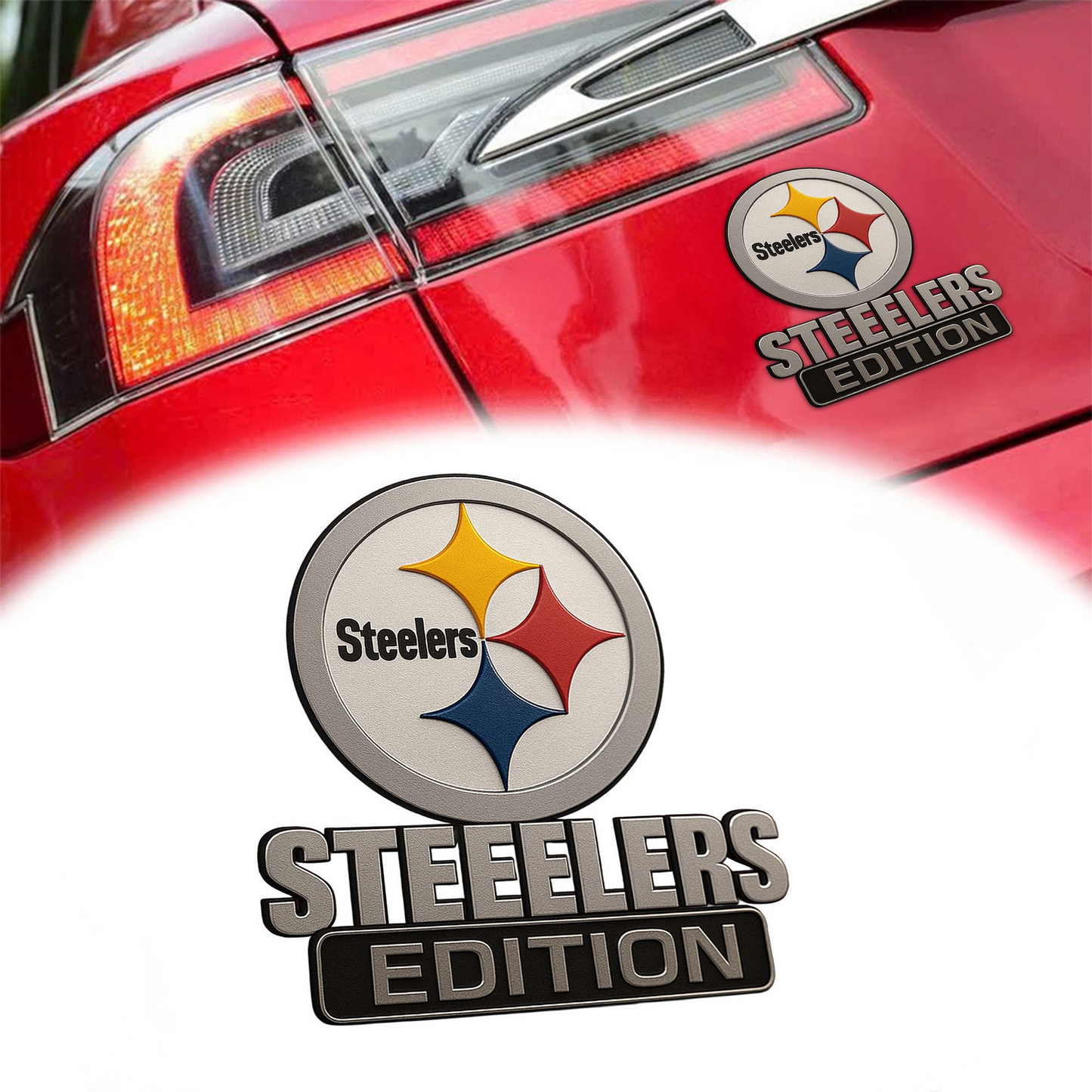 PS Premium 3D Car Name Badge DDT TTV