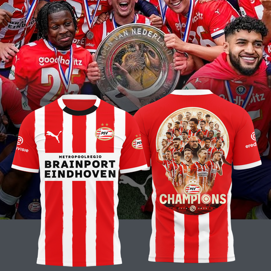 PSV Kampioenen Eredivisie V11 2025 Shirt DDTTTV