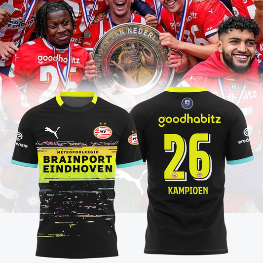 PSV Kampioenen Eredivisie V12 2025 Shirt DDTTTV