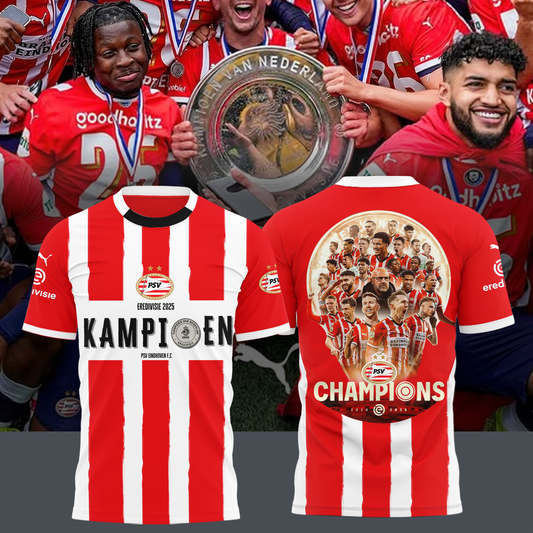 PSV Kampioenen Eredivisie V7 2025 Shirt DDTTTV