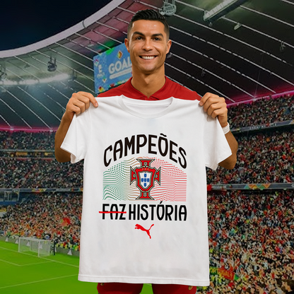 Portugal Campẽoes Faz História 3D Shirt V2 NDD DVT
