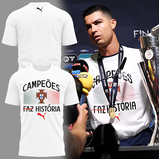 Portugal Campẽoes Faz História 3D Shirt V3 NDD DVT