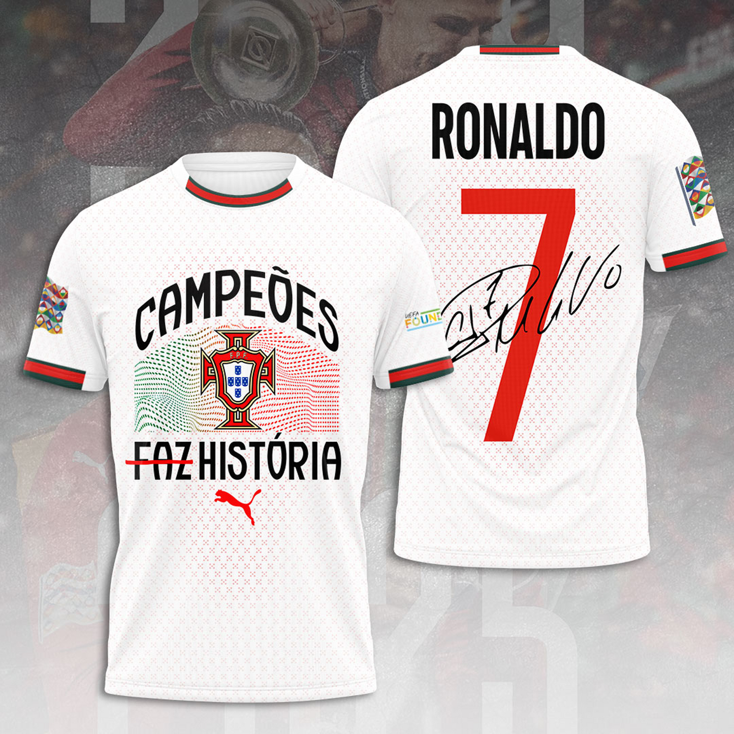 Portugal National Football Team 3D Apparel V3 DATND TANTD