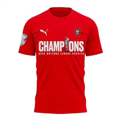 Portugal National Football Team Nations League Winner 2025 V4 Shirt DDTNTL