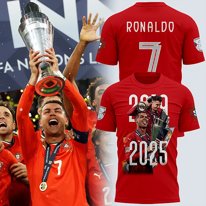 Portugal National Football Team Nations League Winner 2025 V5 Shirt DDTNTL