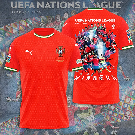 Portugal National Football Team Nations League Winner 2025 V6 Shirt DDTNTL