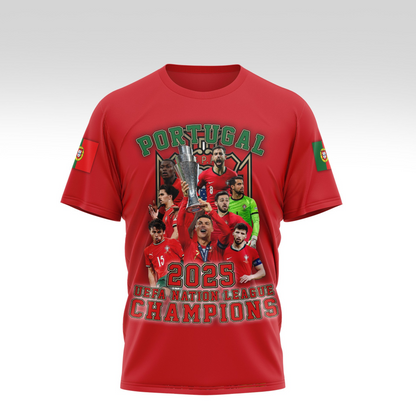 Portugal National Football Team Nations League Winner 2025 V8 Shirt DDTTTV