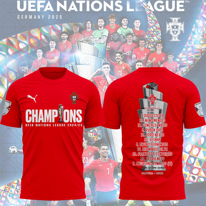 Portugal UEFA Nations League 2025 Champions 3D Shirt V1 NDD DVT