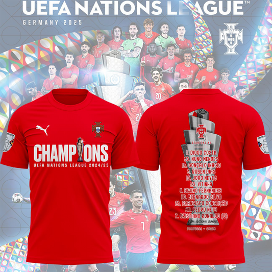 Portugal UEFA Nations League 2025 Champions 3D Shirt V1 NDD DVT