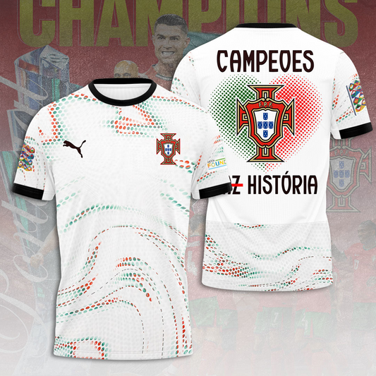 Portugal UEFA Nations League 2025 Champions 3D Shirt V5 NDD DVT