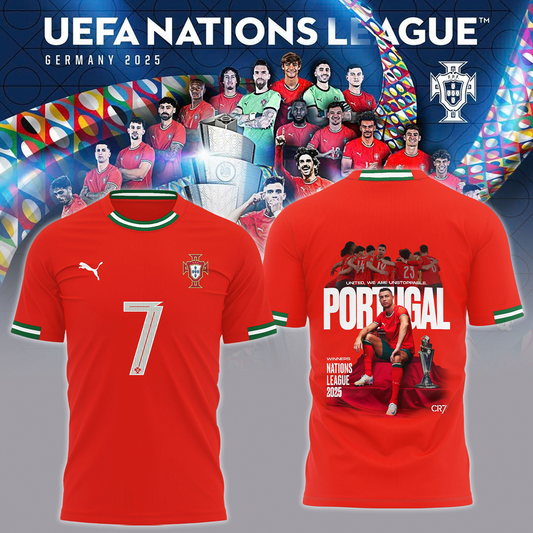 Portugal UEFA Nations League 2025 Champions 3D Shirt V8 NDD DVT