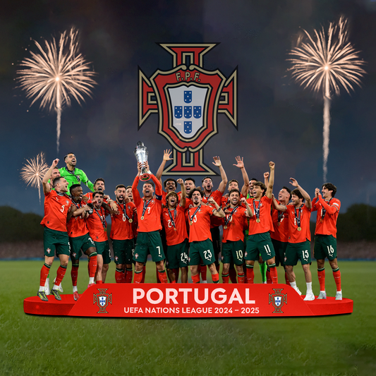Portugal UEFA Nations League 2025 Champions Acrylic Plaque V1 NDD DVT