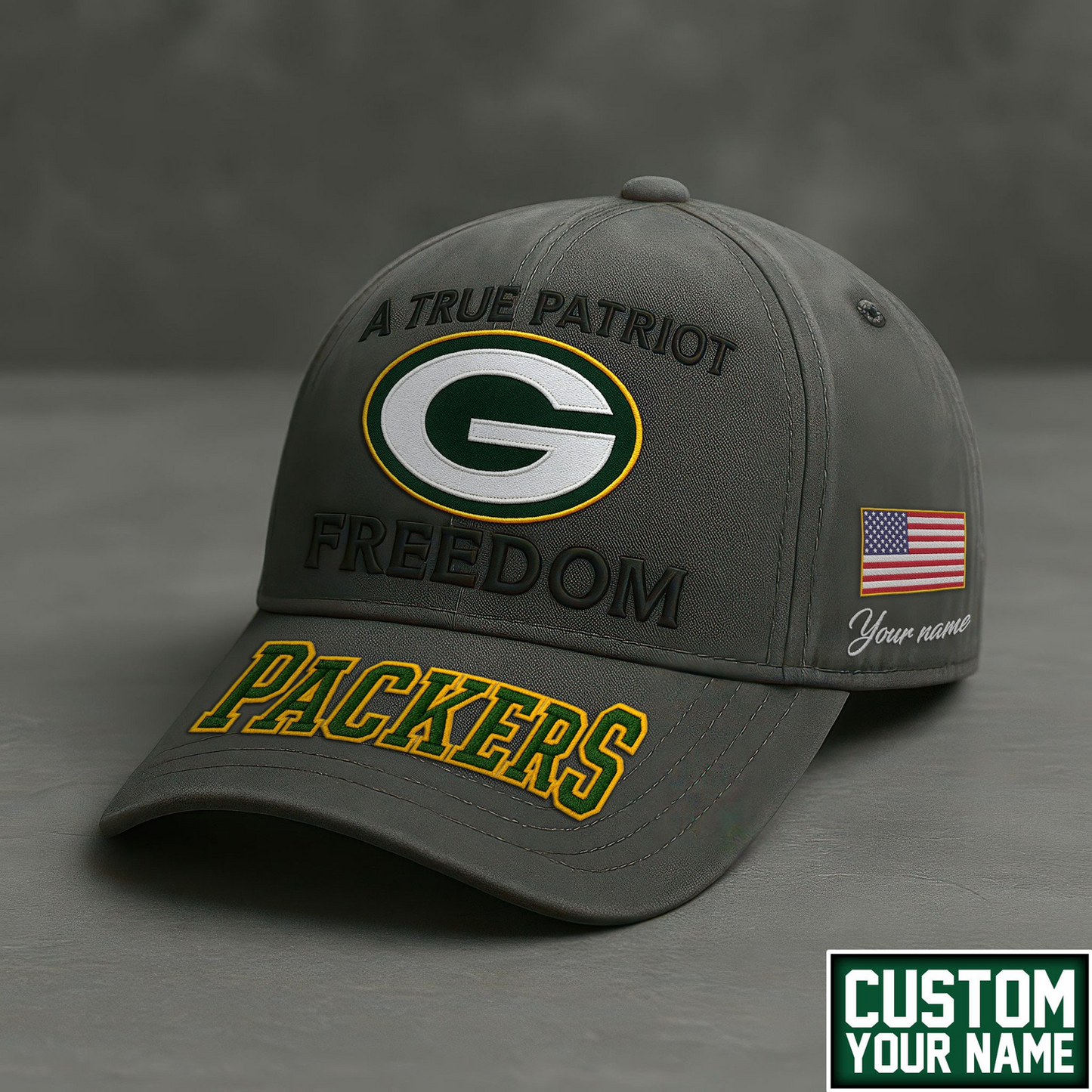Premium GB x NFL A True Patriot Cap TD NDT TDT