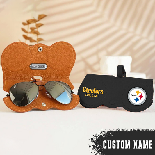Premium Leather X NFL PIT Folding Eyewear Case NDT TDT