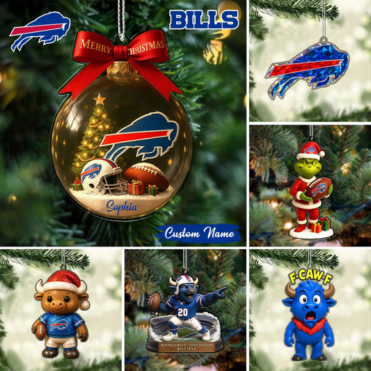 Premium NFL BUF Chrismast Ornament V4 NMD TTV
