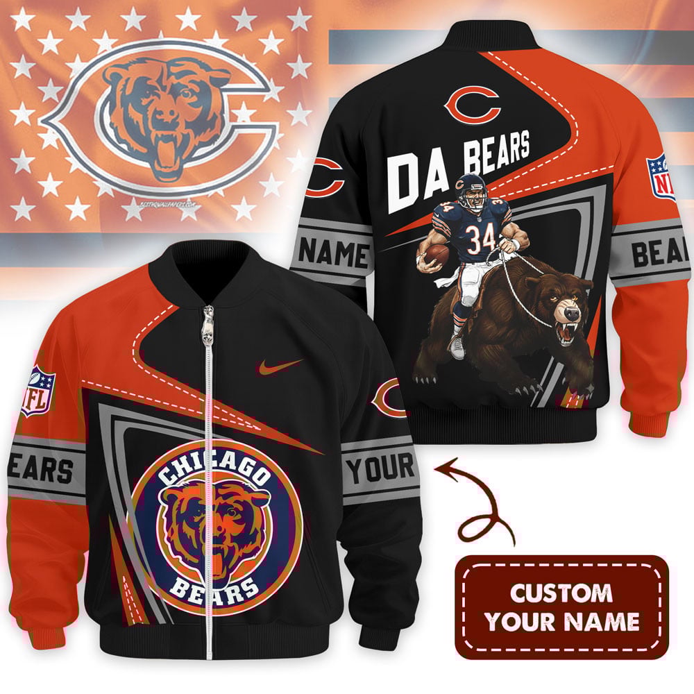 Premium NFL CHI Bomber Jacket V1 NMD NHM