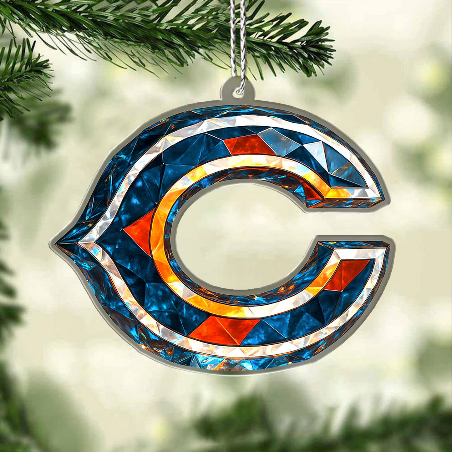 Premium NFL CHI Chrismast Ornament V4 NMD TTV