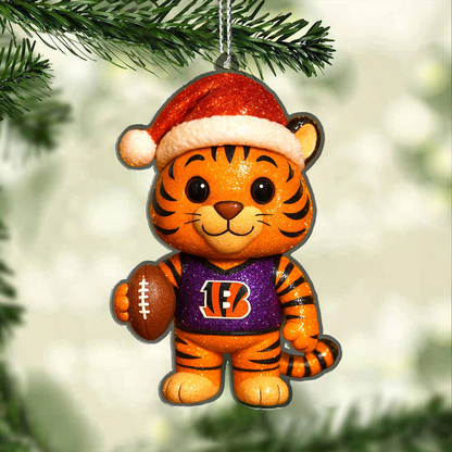 Premium NFL CIN Chrismast Ornament V4 NMD TTV