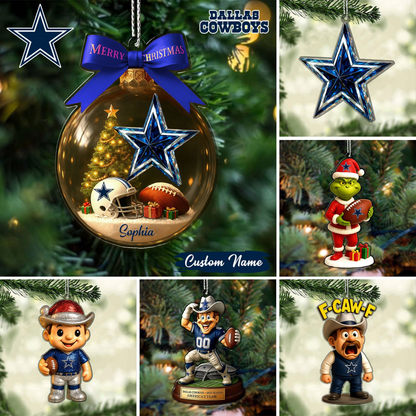 Premium NFL DAL Chrismast Ornament V4 NMD TTV
