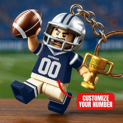 Premium NFL DAL Lego No. 1 Key Chain V1 NMD NHM