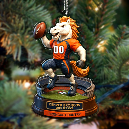 Premium NFL DEN Chrismast Ornament V4 NMD TTV