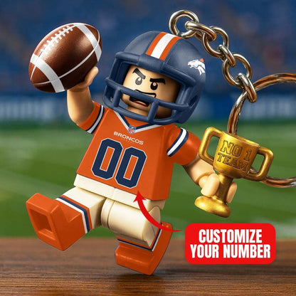Premium NFL DEN Lego No. 1 Key Chain V1 NMD NHM