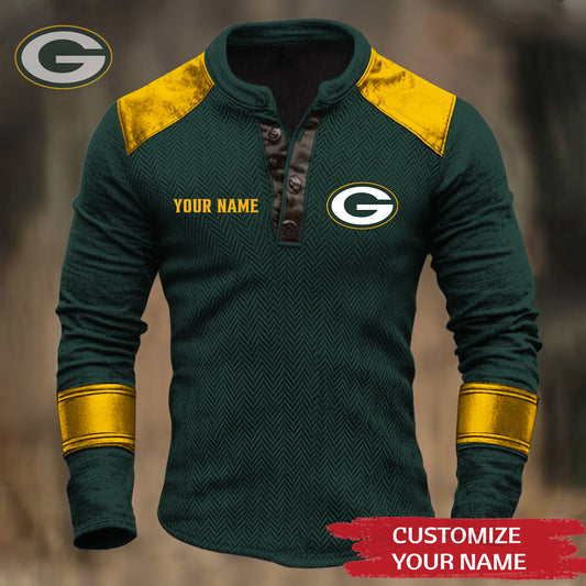 Premium NFL GB Button Down Jacket V1 NMD NHM