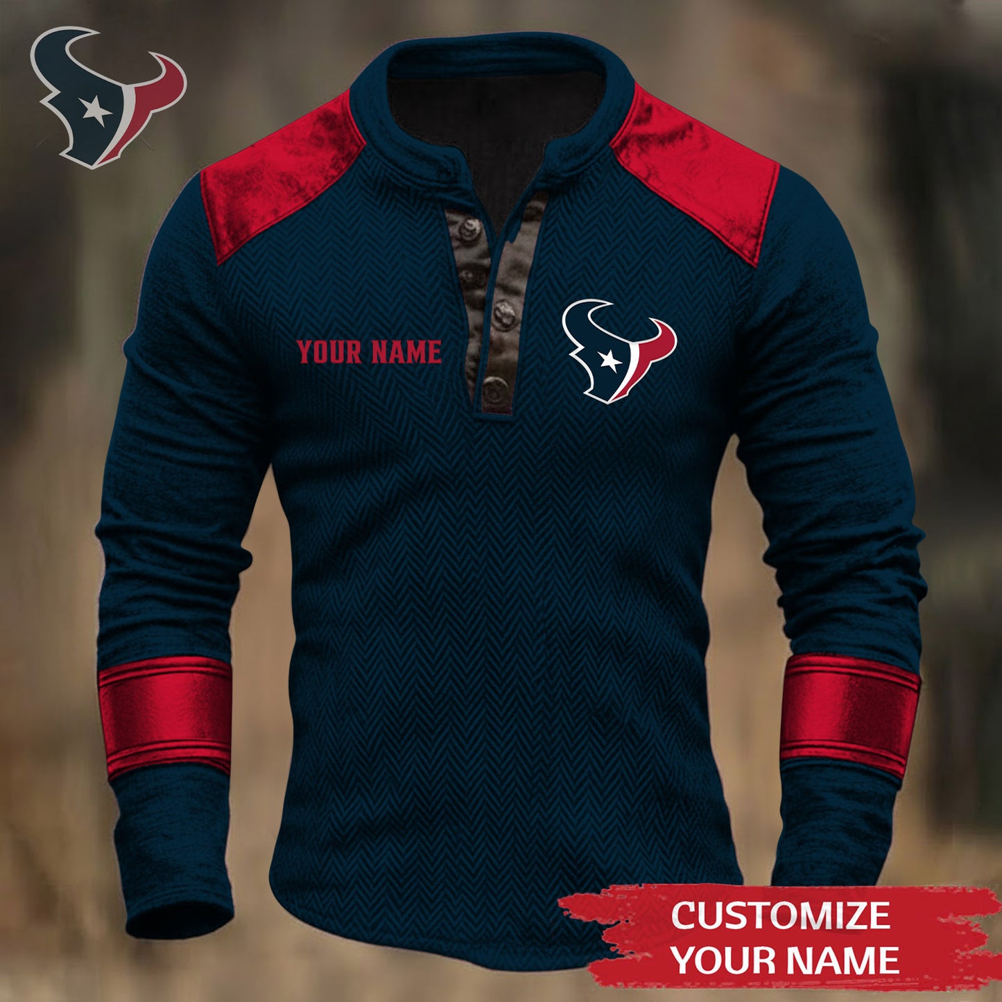 Premium NFL HOU Button Down Jacket V1 NMD NHM