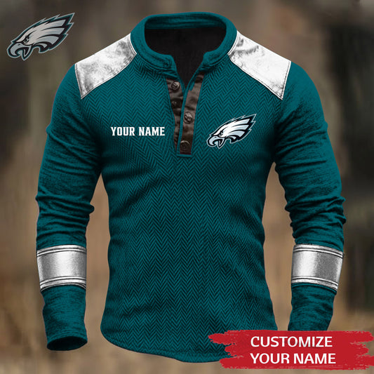 Premium NFL PHI Button Down Jacket V1 NMD NHM