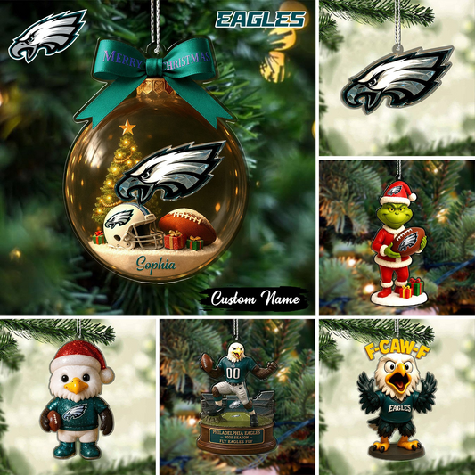 Premium NFL PHI Chrismast Ornament V4 NMD TTV