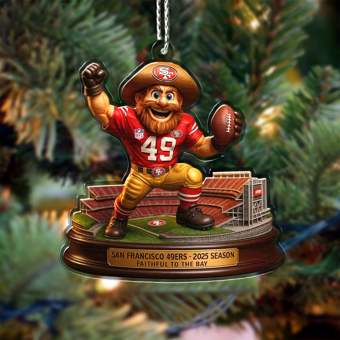 Premium NFL SF Chrismast Ornament V4 NMD TTV