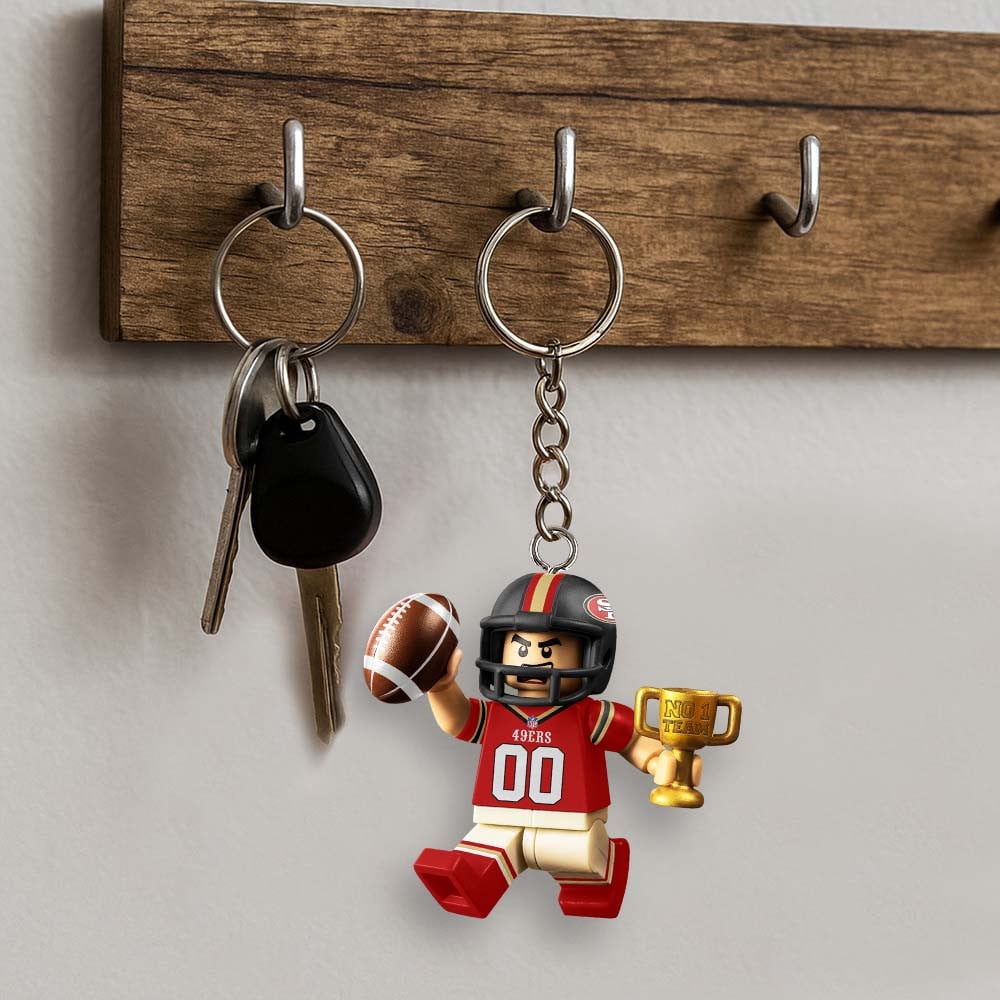 Premium NFL SF Lego No. 1 Key Chain V1 NMD NHM