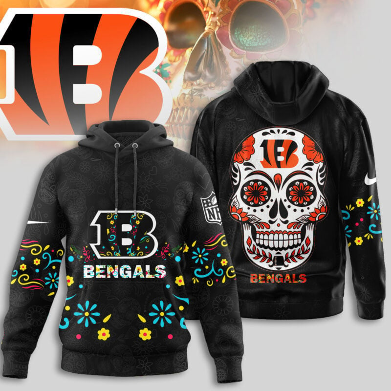 Premium NFL X BEN  Dia de los Muertos Limited Editions Hoodie NDT NHM