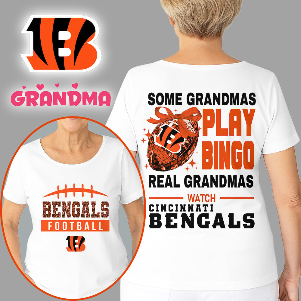 Premium NFL X CIN Football Grandmas Fan 3D SHIRT  NDT NHM