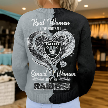 Premium NFL X LV Smart Woman Love Football Cozy Split Knit Cardigan V2 NDT NHM