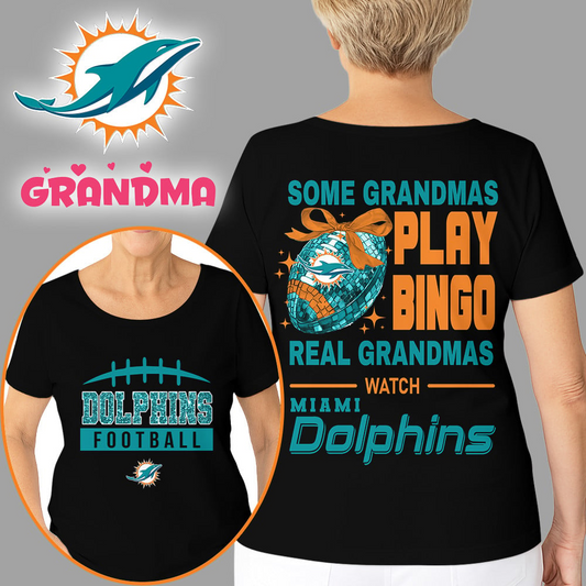 Premium NFL X MIA Football Grandmas Fan 3D SHIRT  NDT NHM