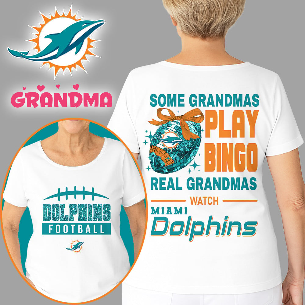 Premium NFL X MIA Football Grandmas Fan 3D SHIRT  NDT NHM