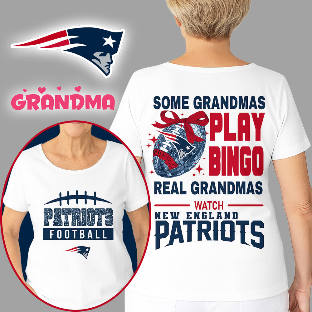 Premium NFL X NE Football Grandmas Fan 3D SHIRT  NDT NHM