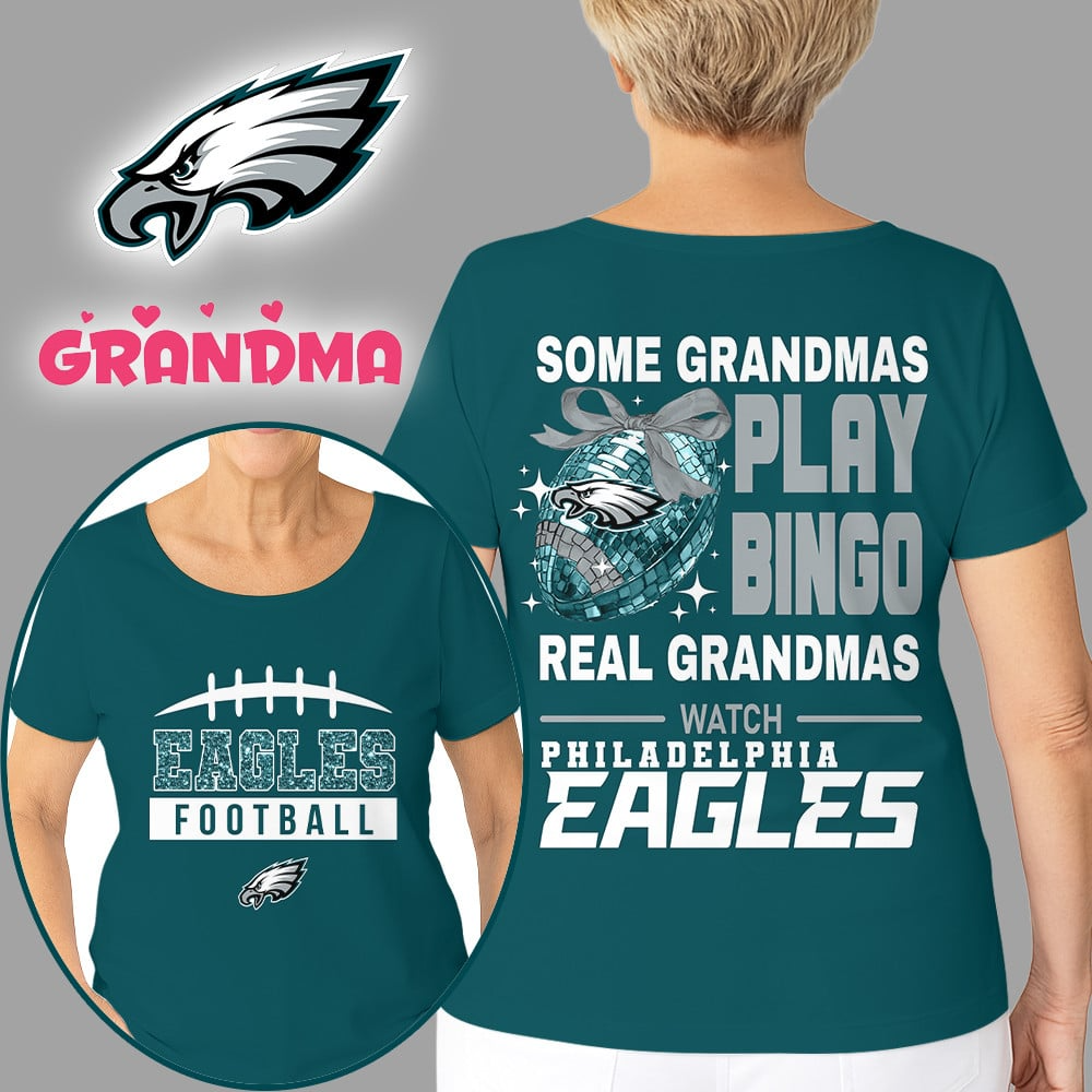 Premium NFL X PHI Football Grandmas Fan 3D SHIRT  NDT NHM