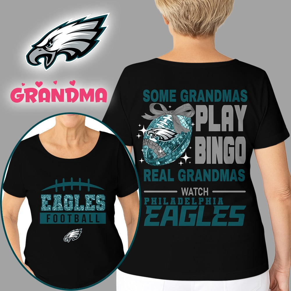 Premium NFL X PHI Football Grandmas Fan 3D SHIRT  NDT NHM