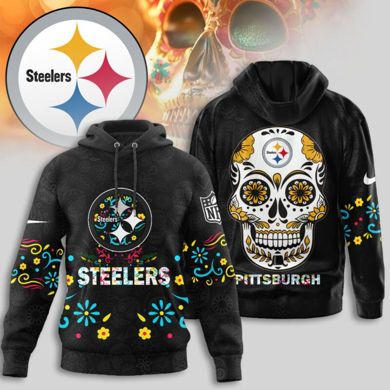 Premium NFL X PIT  Dia de los Muertos Limited Editions Hoodie NDT NHM