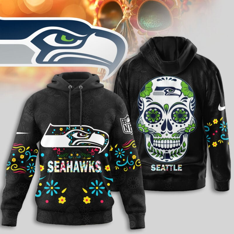 Premium NFL X SEAH  Dia de los Muertos Limited Editions Hoodie NDT NHM